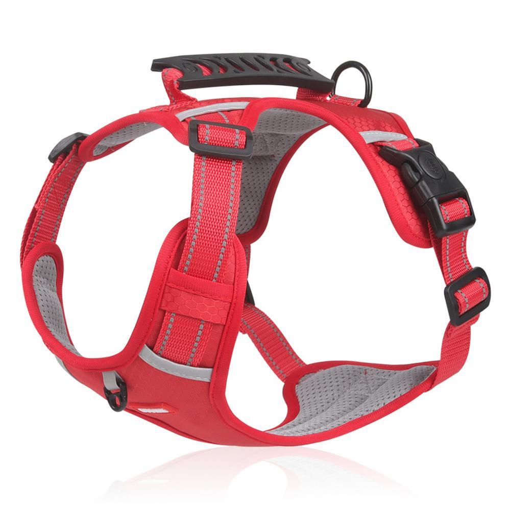 No-Pull Nylon Dog Harness – Breathable & Reflective Vest for Small & Large Dogs – Ideal for Outdoor Running & Training