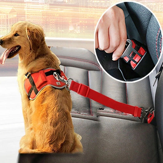 Adjustable Pet Car Seat Belt & Harness – Safety Lead Clip for Dogs & Cats, Vehicle Travel Collar & Traction Accessory - Valgo