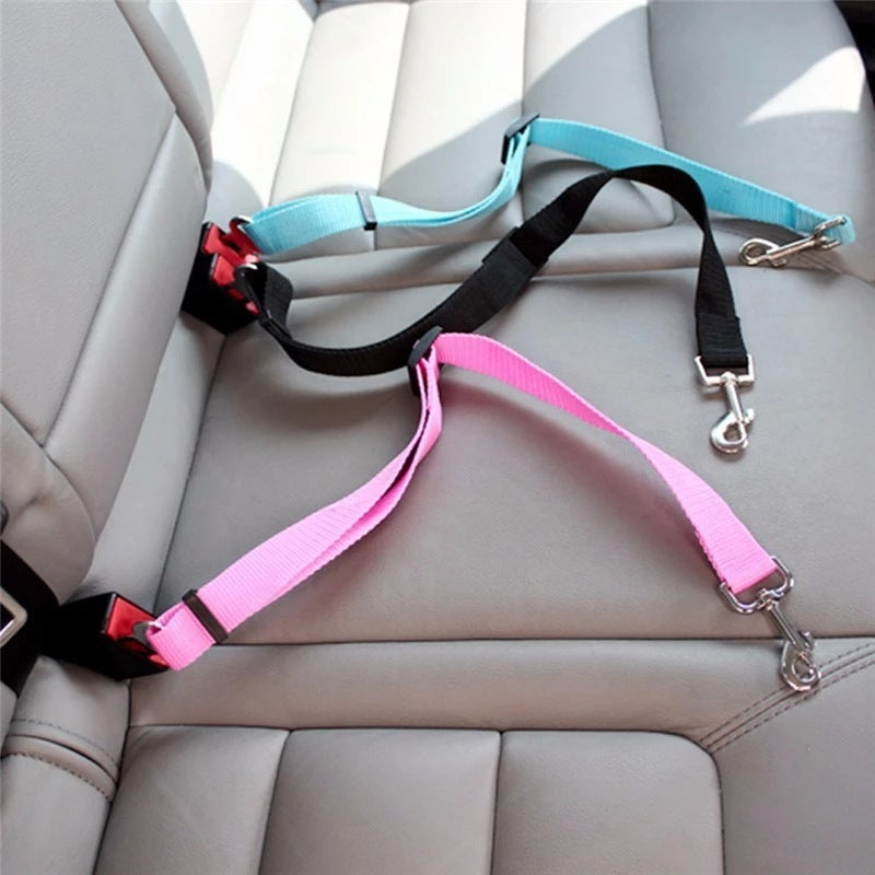 Adjustable Pet Car Seat Belt & Harness – Safety Lead Clip for Dogs & Cats, Vehicle Travel Collar & Traction Accessory - Valgo