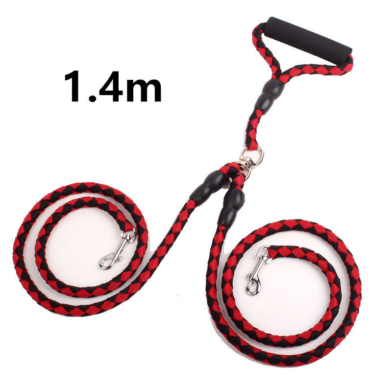 Double-Ended Dog Leash – One Plus Two Traction Rope for Easy Walking & Control - Valgo