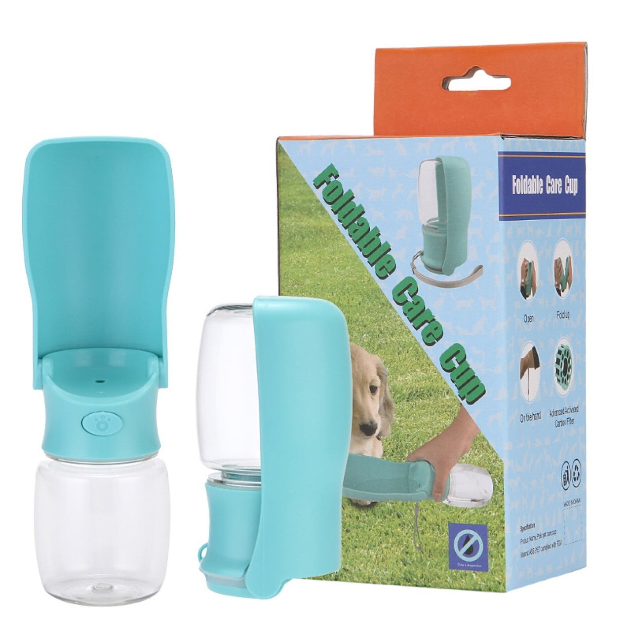 Portable Dog Water Bottle – Foldable Pet Water Dispenser for On-the-Go - Valgo