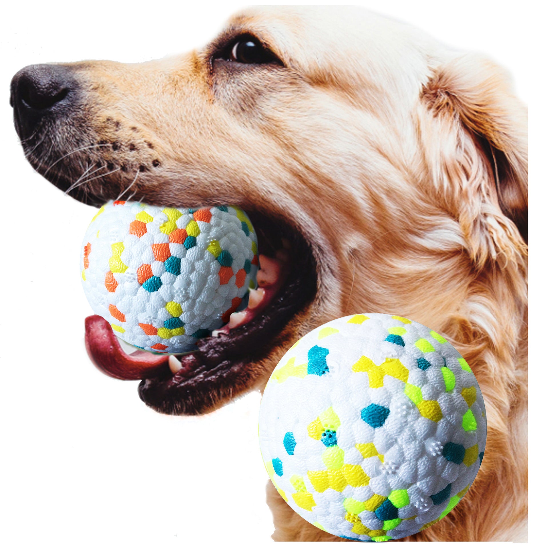 Interactive Dog Molar Ball - Chew Toy for Training, Teeth Cleaning & Bite-Resistant Fun - Valgo