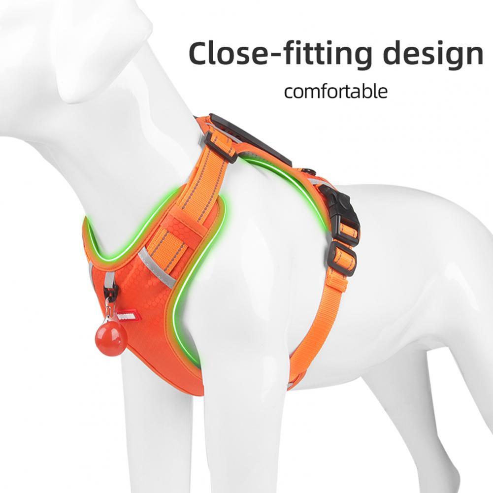 No-Pull Nylon Dog Harness – Breathable & Reflective Vest for Small & Large Dogs – Ideal for Outdoor Running & Training