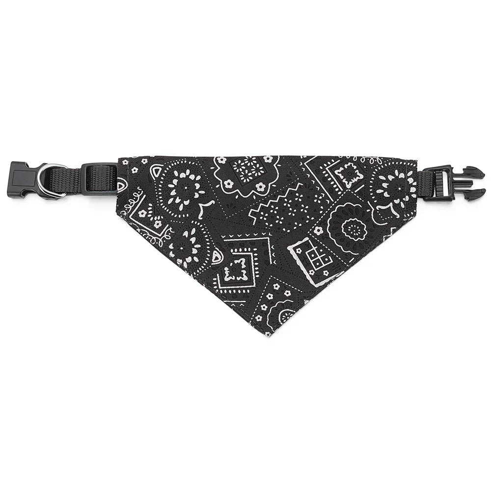 Detachable Dog Bandana Collar - Washable Triangle Scarf Bib for Small & Medium Dogs & Cats - Valgo