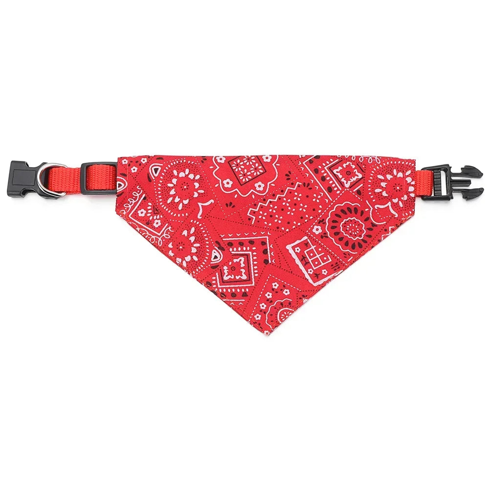 Detachable Dog Bandana Collar - Washable Triangle Scarf Bib for Small & Medium Dogs & Cats - Valgo