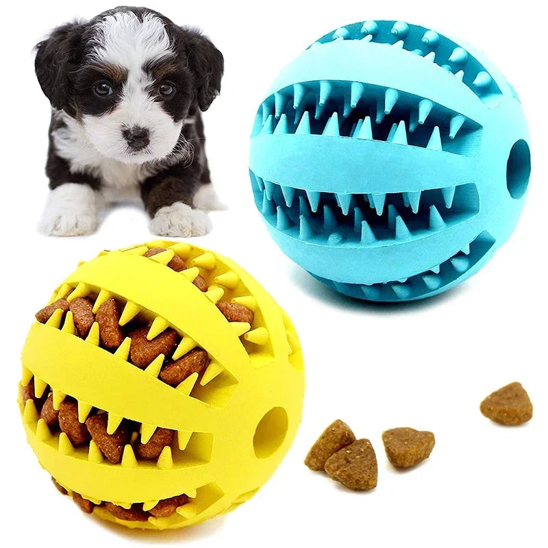 Durable Dog Toy Ball – Non-Toxic, Bite-Resistant Interactive Chew & Food Feeder for Puppies and Small Dogs - Valgo