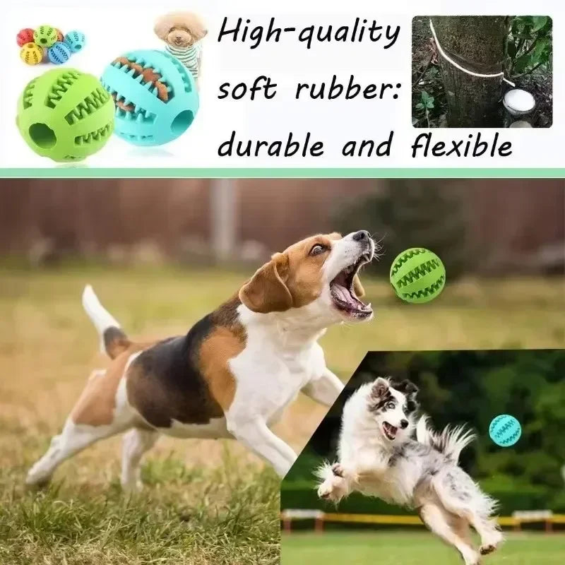 Durable Dog Toy Ball – Non-Toxic, Bite-Resistant Interactive Chew & Food Feeder for Puppies and Small Dogs - Valgo