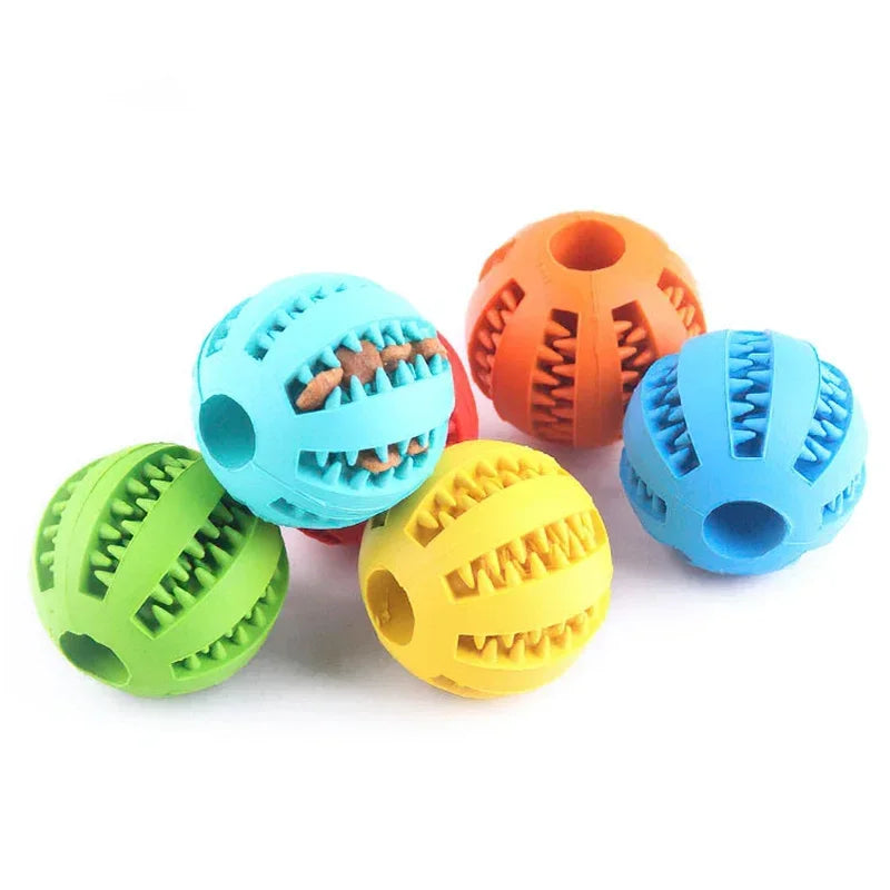 Durable Dog Toy Ball – Non-Toxic, Bite-Resistant Interactive Chew & Food Feeder for Puppies and Small Dogs - Valgo