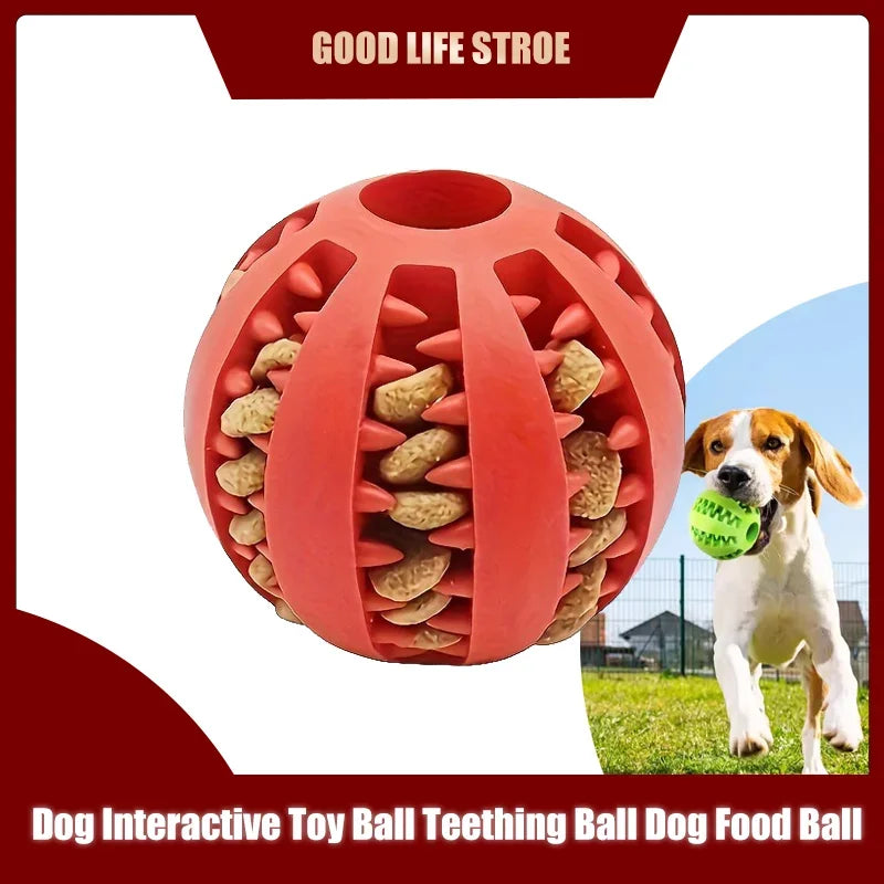 Durable Dog Toy Ball – Non-Toxic, Bite-Resistant Interactive Chew & Food Feeder for Puppies and Small Dogs - Valgo