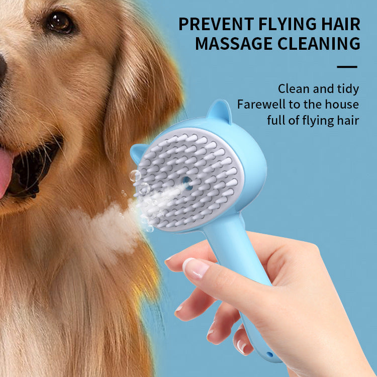 Rechargeable Self-Cleaning Mist Grooming Brush for Cats & Dogs | Multifunctional Pet Slicker Brush