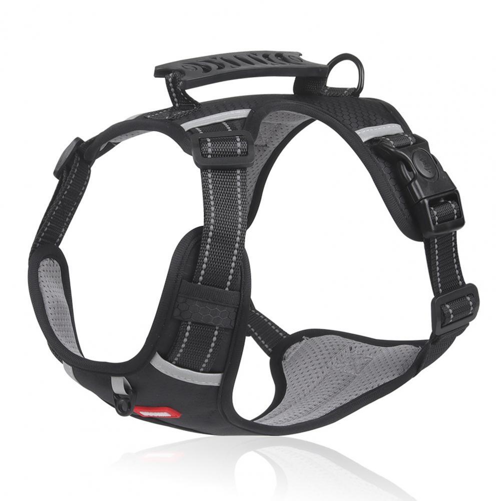 No-Pull Nylon Dog Harness – Breathable & Reflective Vest for Small & Large Dogs – Ideal for Outdoor Running & Training