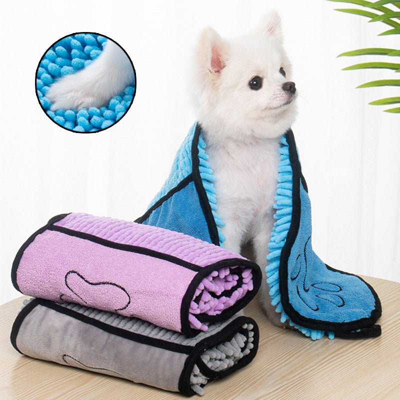 Super Absorbent Dog & Cat Towels – Quick-Drying Microfiber Pet Bathrobe - Valgo