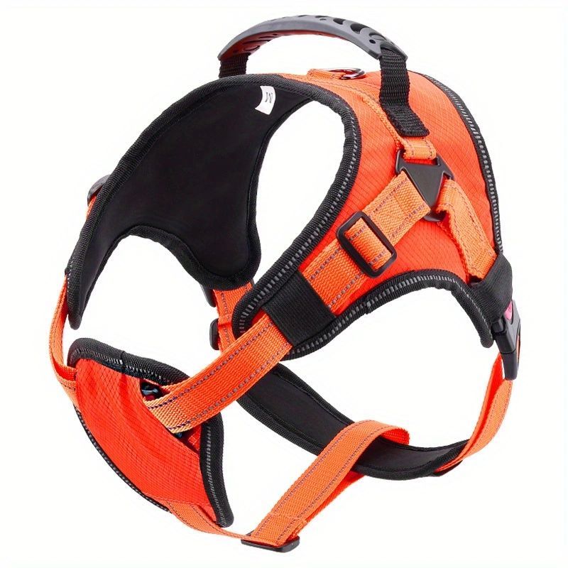 No-Pull Nylon Dog Harness – Breathable & Reflective Vest for Small & Large Dogs – Ideal for Outdoor Running & Training