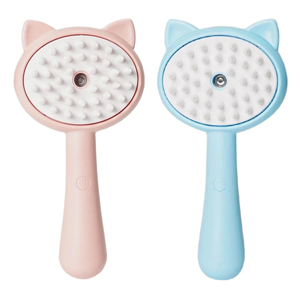 Rechargeable Self-Cleaning Mist Grooming Brush for Cats & Dogs | Multifunctional Pet Slicker Brush